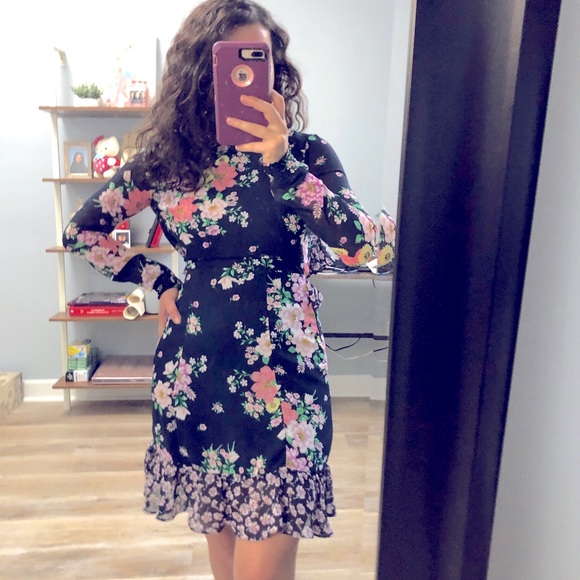 H&M Floral Long Sleeve Dress - Picture 4 of 5